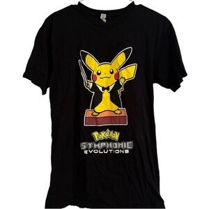 Pokémon Pikachu Symphonic Evolution Black Tee Medium